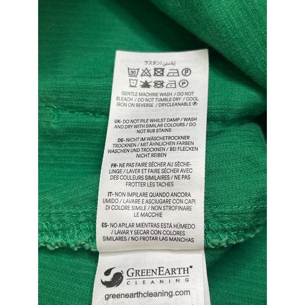 Boden Green Corduroy Wide Leg Trousers Patch Front Pockets Women’s Size 12 - Picture 12 of 14